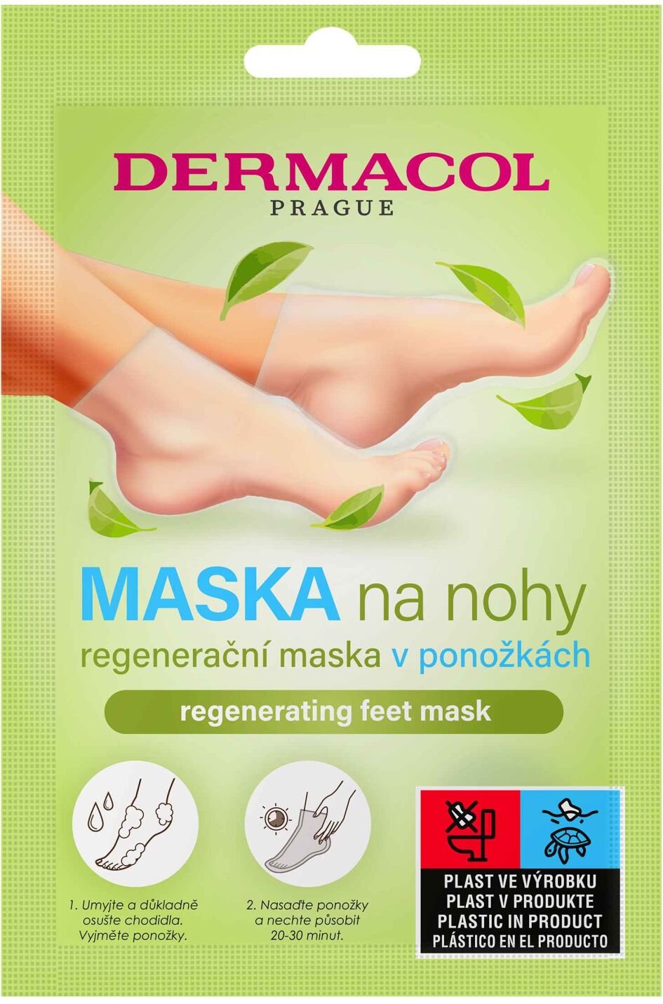 Dermacol Regeneračná maska na nohy v ponožkách