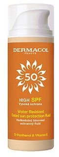 DERMACOL SUN Tónovací ochranný fluid SPF 50
