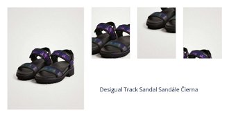 Desigual Track Sandal Sandále Čierna 1