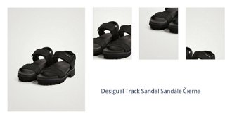 Desigual Track Sandal Sandále Čierna 1