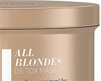 Detoxikačná maska pre blond vlasy Schwarzkopf Professional All Blondes Detox Mask - 500 ml (2631945) + darček zadarmo 7