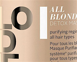 Detoxikačná maska pre blond vlasy Schwarzkopf Professional All Blondes Detox Mask - 500 ml (2631945) + darček zadarmo 5