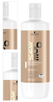 Detoxikačný šampón pre blond vlasy Schwarzkopf Professional All Blondes Detox Shampoo - 1000 ml (2631995) + darček zadarmo 4