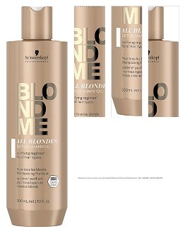Detoxikačný šampón pre blond vlasy Schwarzkopf Professional All Blondes Detox Shampoo - 300 ml (2631944) + darček zadarmo 1