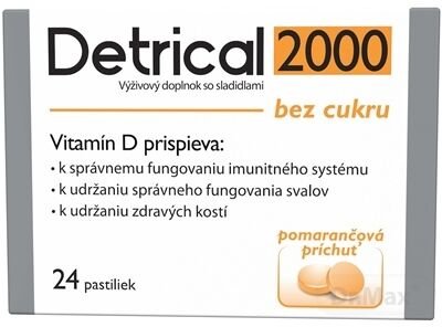 Detrical 2000 Vitamín D s príchuťou pomaranč