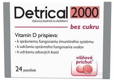 Detrical 2000 Vitamín D s príchuťou višňa