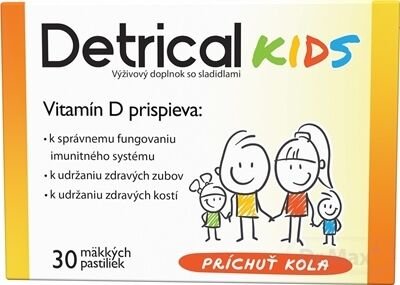 Detrical Kids Vitamín D s príchuťou kola