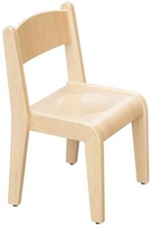 Detská drevená stolička z bukového dreva