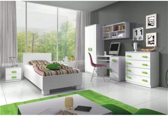 Detská izba Svend - biela / zelená