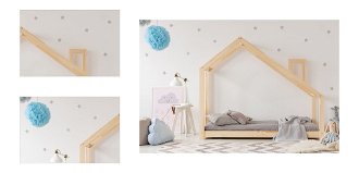 Detská posteľ domček Clasic s komínom rozměr lůžka: 100 x 200 cm 4