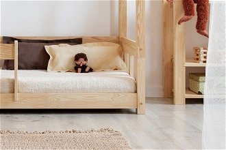 Detská posteľ Domček so zvislými zábranami Clasic rozmer lôžka: 100 x 180 cm 9