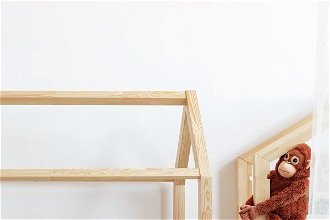 Detská posteľ Domček so zvislými zábranami Clasic rozměr lůžka: 100 x 190 cm 7