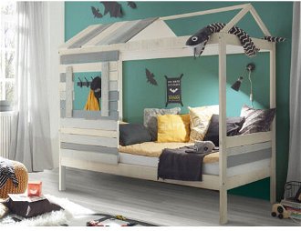 Detská posteľ domček Wood 90x200 cm% 2
