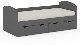 Detská posteľ rea golem s 2 zásuvkami - graphite