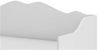 Detská posteľ s prístelkou a matracmi Elisa II 80x160 cm - biela / sivá 7