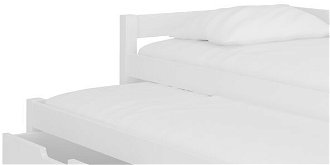 Detská posteľ s prístelkou Filis 90x200 cm - biela 6