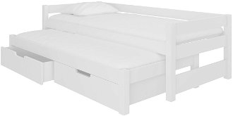 Detská posteľ s prístelkou Filis 90x200 cm - biela 2