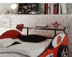 Detská pretekárska posteľ Energy 90x200 cm, červené auto s osvetlením% 7