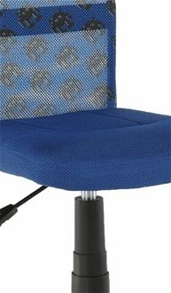 Detská stolička na kolieskach Gofy - modrá / vzor / čierna 5