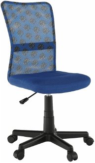 Detská stolička na kolieskach Gofy - modrá / vzor / čierna 2