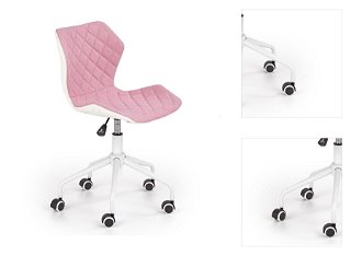 Detská stolička na kolieskach Matrix 3 - ružová 3