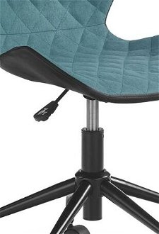 Detská stolička na kolieskach Matrix - tyrkysová / čierna 5