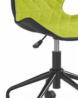 Detská stolička na kolieskach Matrix - zelená / čierna 5