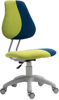 Detská stolička na kolieskach Raidon - zelená / modrá / sivá 2