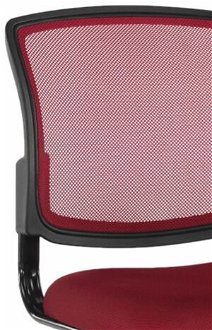 Detská stolička na kolieskach Ramiza - tmavočervená / čierna 6