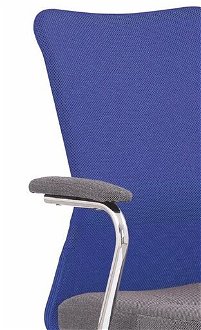 Detská stolička na kolieskach s podrúčkami Andy - modrá / sivá 6