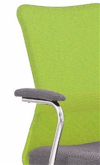 Detská stolička na kolieskach s podrúčkami Andy - zelená / sivá 6