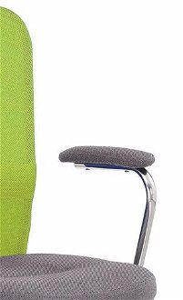 Detská stolička na kolieskach s podrúčkami Andy - zelená / sivá 7