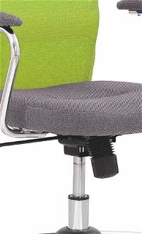 Detská stolička na kolieskach s podrúčkami Andy - zelená / sivá 5