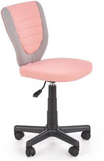 Detská stolička na kolieskach Toby - ružová / sivá 2