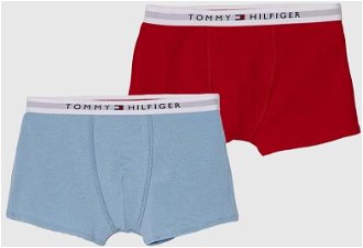 Detské bavlnené boxerky Tommy Hilfiger 2-pak červená farba
