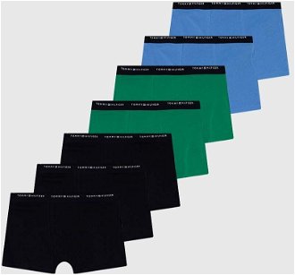 Detské bavlnené boxerky Tommy Hilfiger 7-pak zelená farba