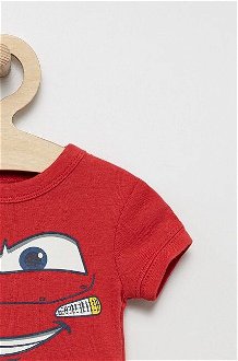Detské bavlnené pyžamo GAP červená farba, s potlačou 7