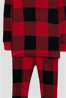 Detské bavlnené pyžamo GAP červená farba, vzorovaná 5