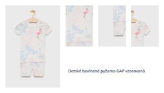 Detské bavlnené pyžamo GAP vzorovaná 1