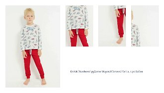 Detské bavlnené pyžamo Mayoral červená farba, s potlačou 1