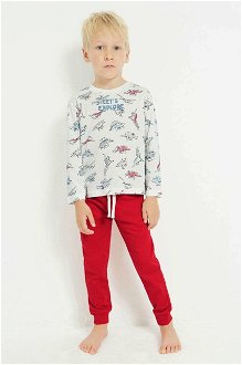 Detské bavlnené pyžamo Mayoral červená farba, s potlačou 2