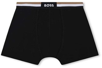Detské boxerky BOSS 2-pak čierna farba