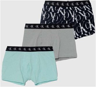Detské boxerky Calvin Klein Underwear 2-pak šedá farba