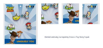 Detské odznaky na topánky Crocs x Toy Story 5-pak 1