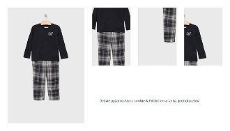Detské pyžamo Abercrombie & Fitch čierna farba, jednofarebná 1