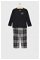 Detské pyžamo Abercrombie & Fitch čierna farba, jednofarebná