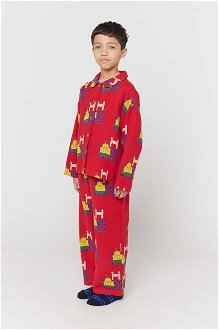 Detské pyžamo Bobo Choses červená farba, vzorovaná