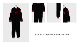 Detské pyžamo GAP čierna farba, vzorovaná 1