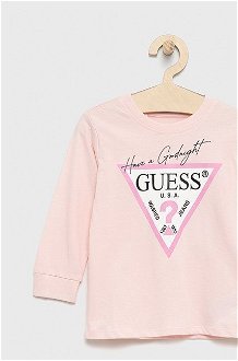Detské pyžamo Guess ružová farba, jednofarebná 6
