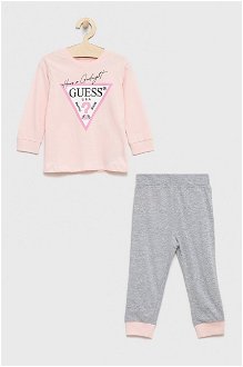 Detské pyžamo Guess ružová farba, jednofarebná 2